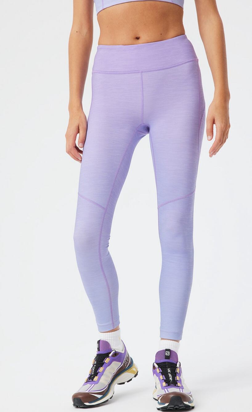 OUTDOOR VOICES Women's TechSweat 7/8 Leggings XS Purple Blue Ombre NWT